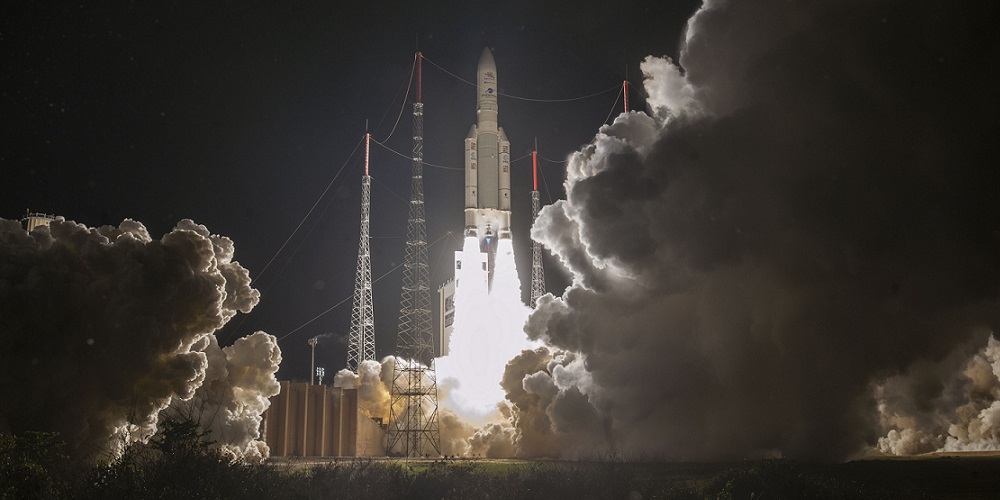 Lancering van de BepiColombo ruimtesonde.