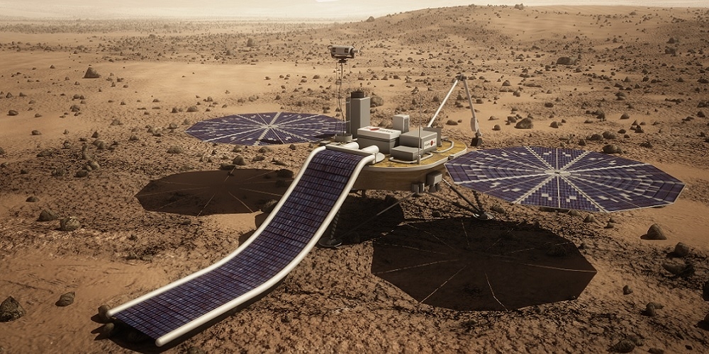 Artistieke impressie van de Mars One Marslander