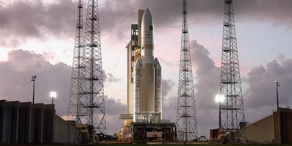 De Europese Ariane 5 raket. 