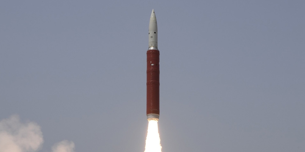 Lancering van een Indiase ASAT test.