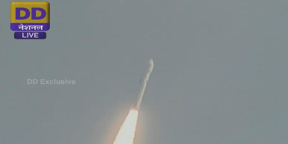 Lancering van de eerste GSLV Mark III raket