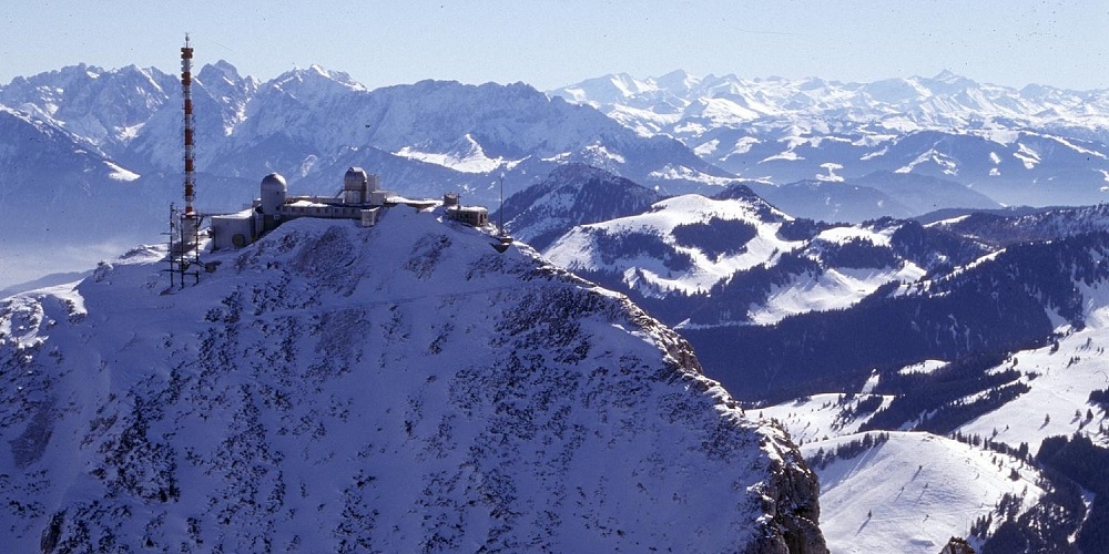 De Wendelstein sterrenwacht in de Beierse Alpen