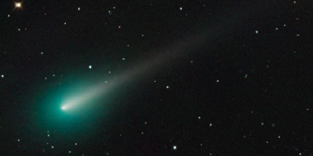 Komeet C/2012 S1 (ISON) gefotografeerd op 8 oktober 2013