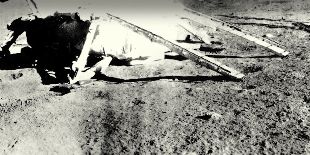 Het landingsgestel van de Lunokhod 1 Maanwagen