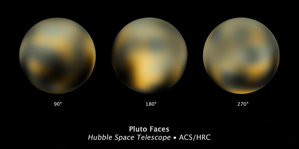 Pluto gezien door de Hubble Space Telescope